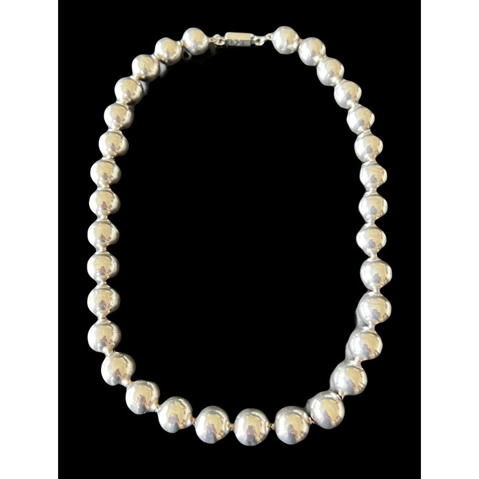 Gorjana Vintage Taxco Mexico Sterling Silver Ball Bead Necklace 40g Size ONE SIZE - 2 Thumbnail