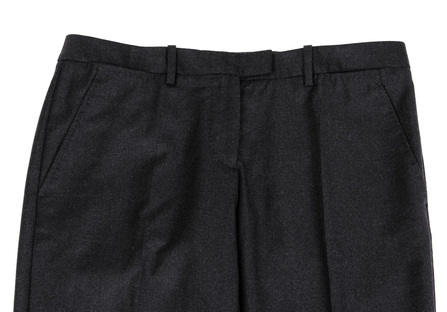 Maison Margiela Charcoal Center-Pleat Wool Trousers Size 44 Size US 28 / EU 44 - 2 Thumbnail