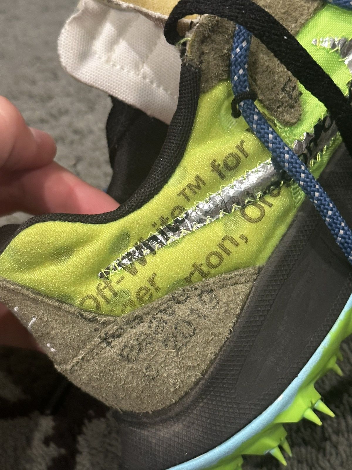 Nike × Off-White OFF-White x Nike Zoom Terra Kiger 5 Green Size US 10 / EU 43 - 12 Thumbnail