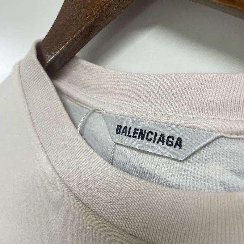 Balenciaga Balenciaga SS21 Retro Plain Weave Double Layer Short Sleev Size XS / US 0-2 / IT 36-38 - 3 Thumbnail