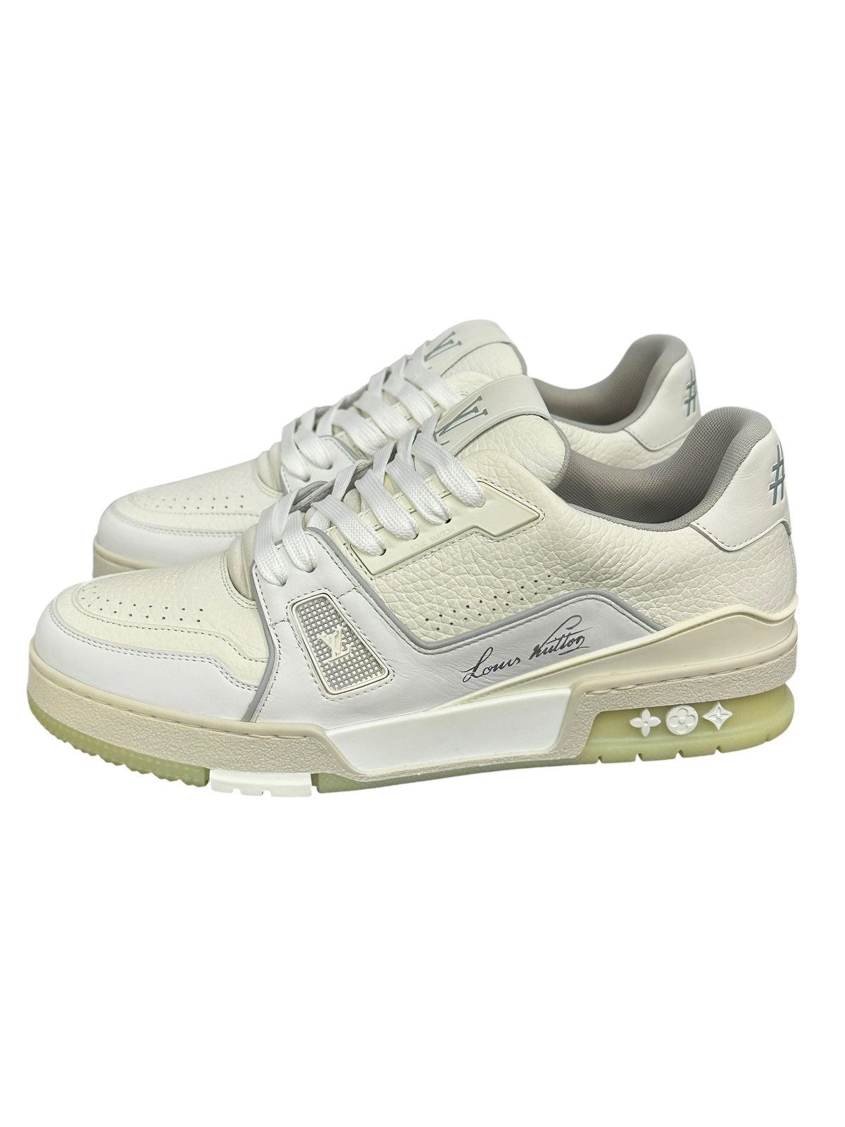 Louis Vuitton Louis Vuitton White Trainer Sneakers Size US 7.5 / EU 40-41 - 3 Thumbnail
