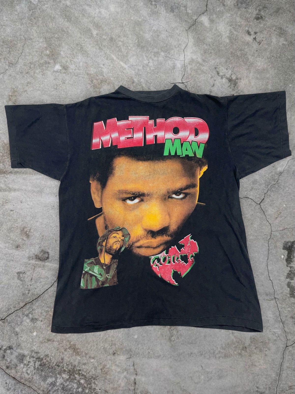 Rap Tees Vintage OG 90s Method Man Rap Tee Bootleg Wu Tang T-shirt Size US XL / EU 56 / 4 - 1 Thumbnail