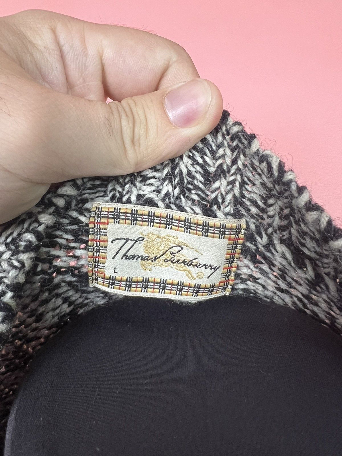 Burberry Thomas Burberry knitwear sweatshirt vintage rare designer Size US L / EU 52-54 / 3 - 4 Thumbnail