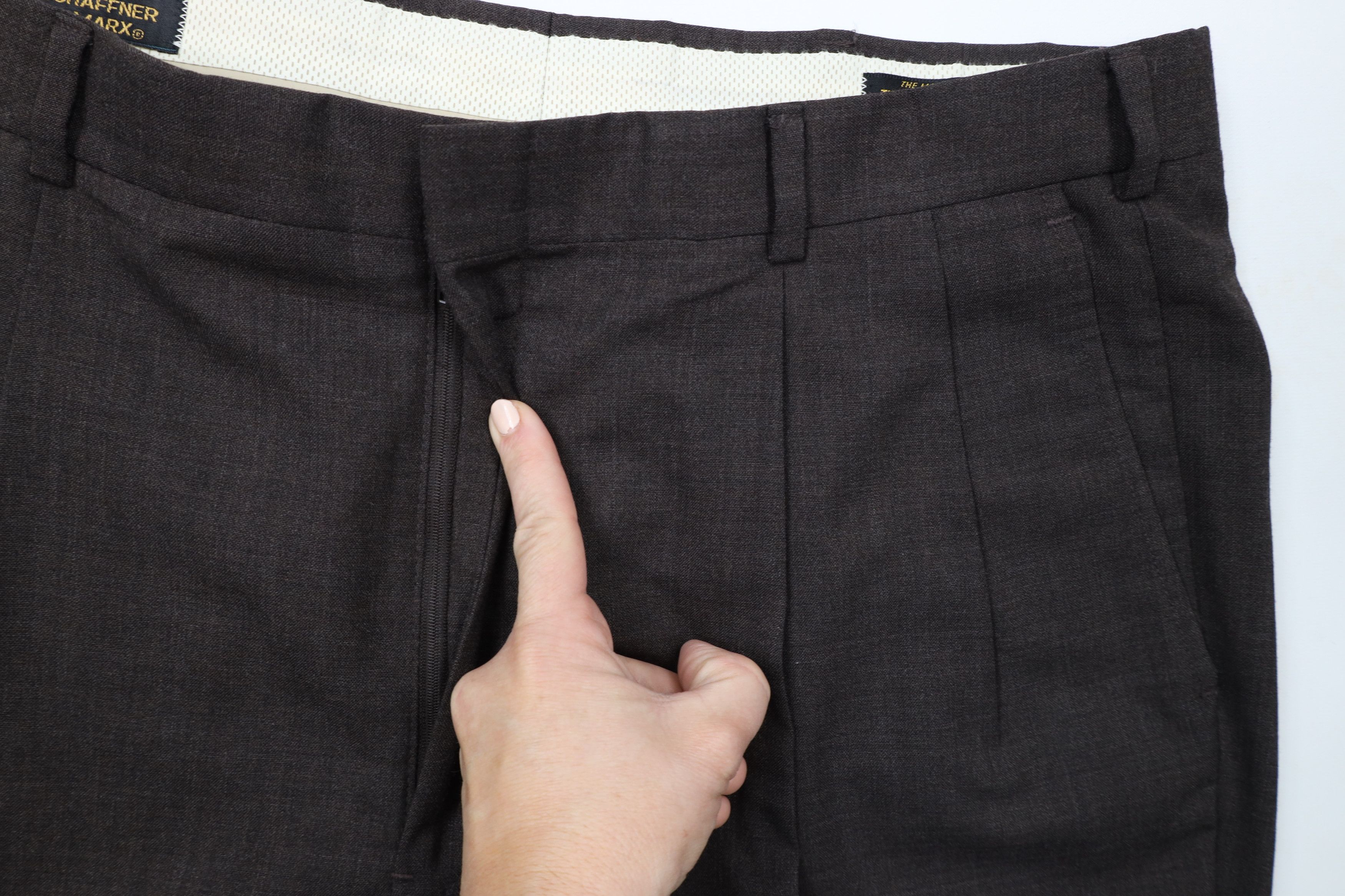 Vintage Vintage 90s Streetwear Cuffed Wide Leg Chino Pants Brown Size US 36 / EU 52 - 6 Thumbnail