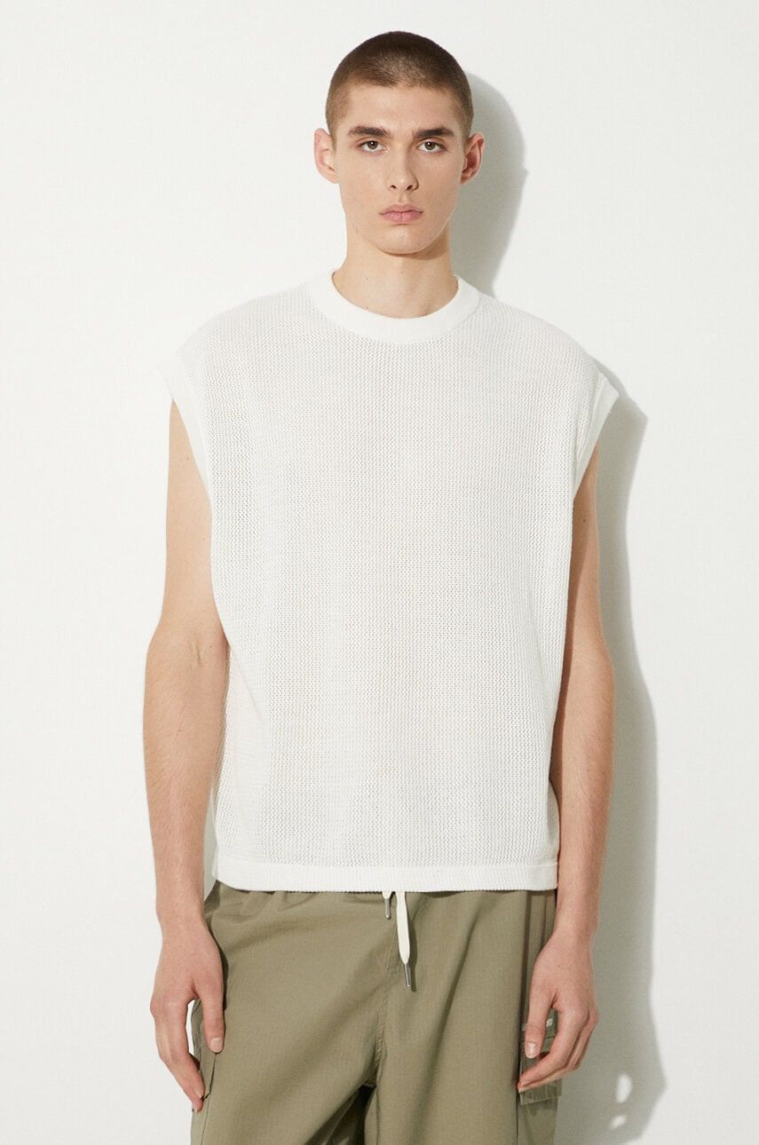 Mki Miyuki Zoku Mki Miyuki Zoku Knit Vest White embroidered logo Size US XL / EU 56 / 4 - 18 Thumbnail