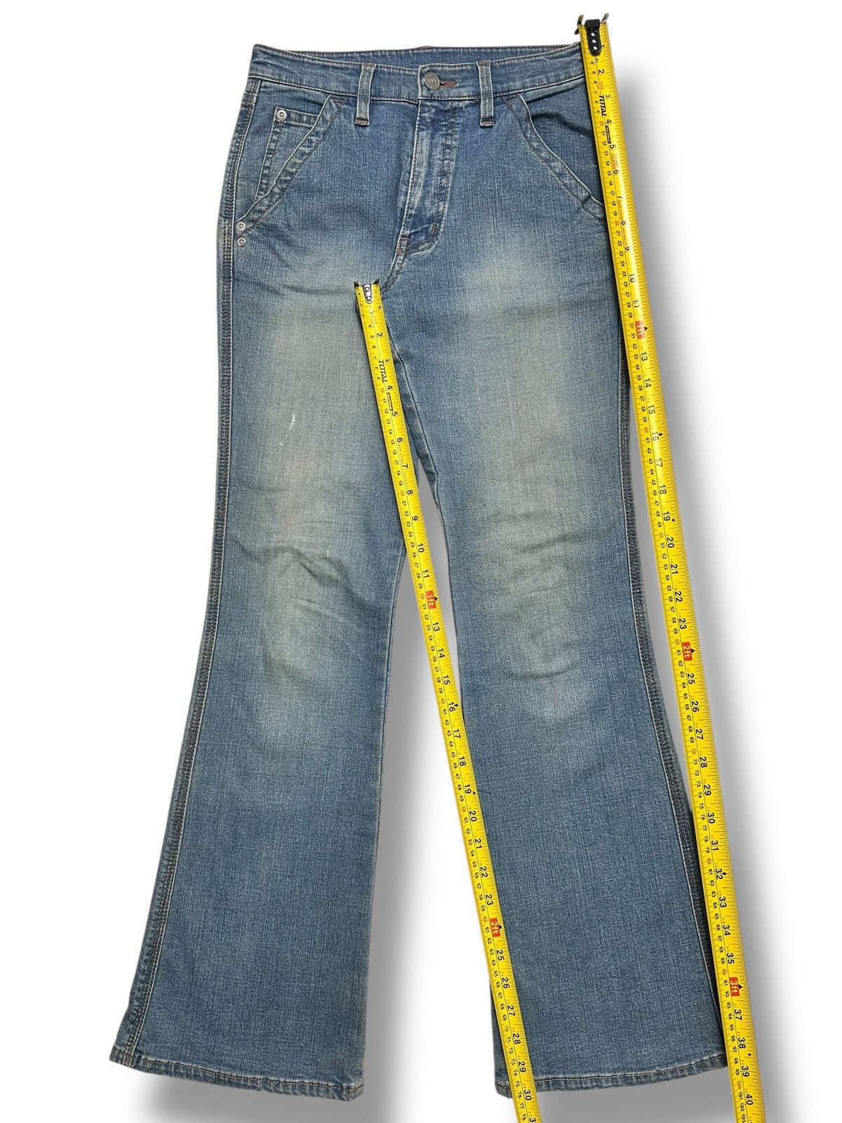 Japanese Brand Vintage Vibes with Palette United Flared Denim Faded Jeans Size US 27 - 15 Thumbnail