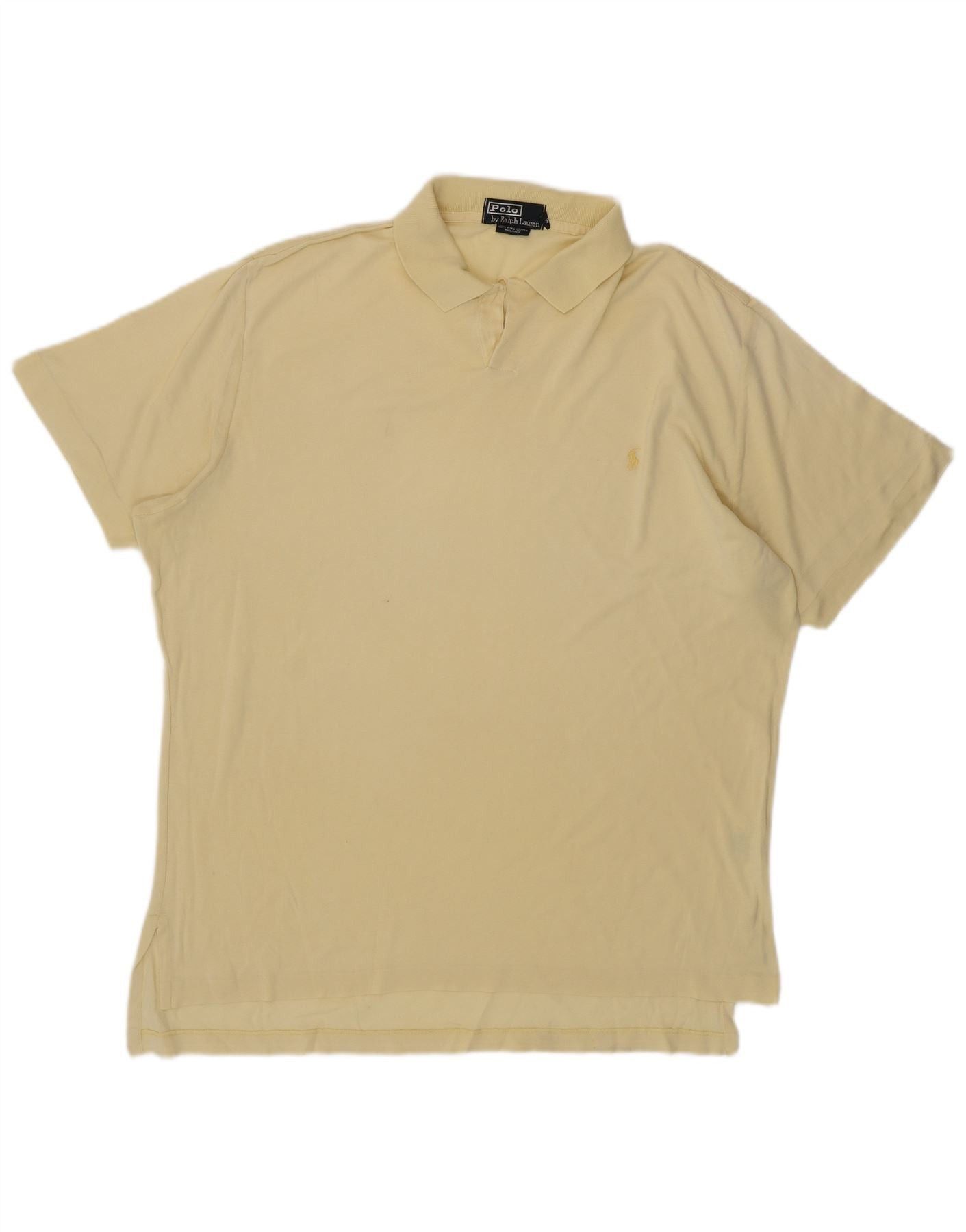 Polo Ralph Lauren Mens Polo Shirt Large Beige Cotton Size US L / EU 52-54 / 3 - 1 Thumbnail