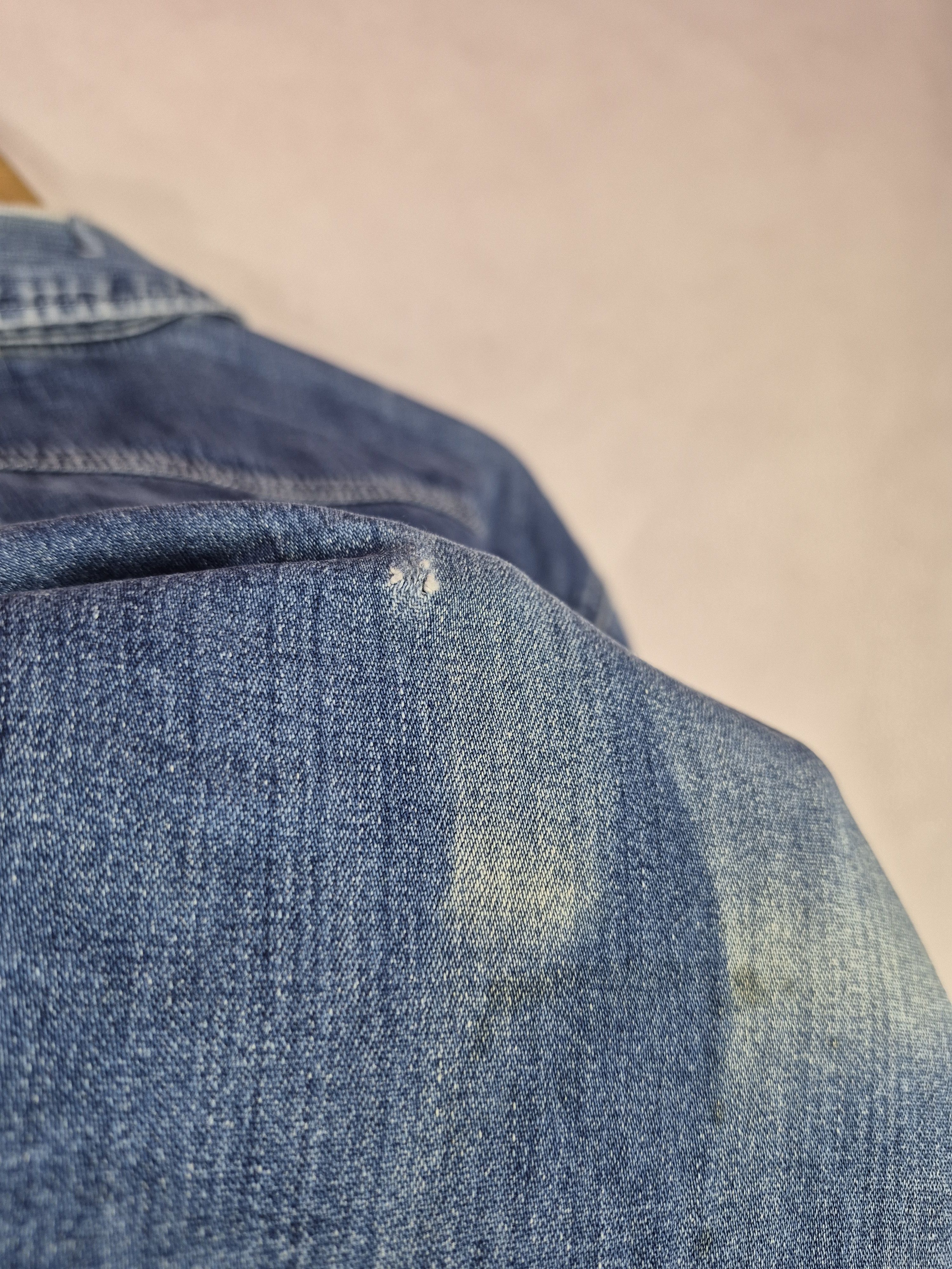 Blue Blue Japan 🔥 Vintage Distressed Blue Blue Japan Button Up Shirt Size US L / EU 52-54 / 3 - 14 Thumbnail