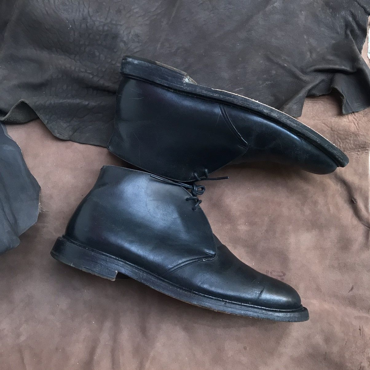 Church's CHURCHS MADE IN ENGLAND CUSTOM GRADE BLACK SMOOTH LEATHER Size US 10.5 / EU 43-44 - 6 Thumbnail