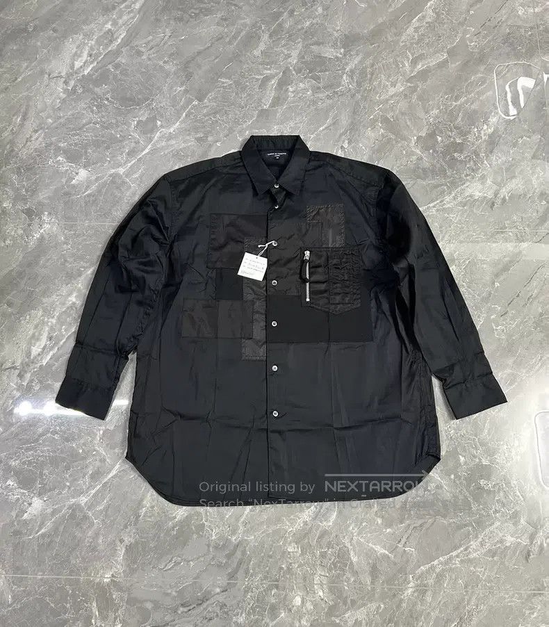 Comme des Garcons Comme des Garcons Long-sleeved shirt, black, with piecing Size US M / EU 48-50 / 2 - 1 Thumbnail