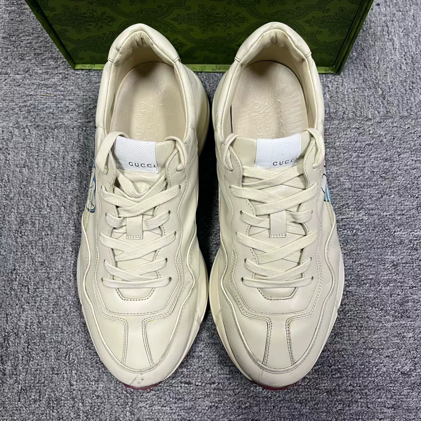 Gucci gucci white chunky dad shoes size 9.5 Size US 9.5 / EU 42-43 - 3 Thumbnail