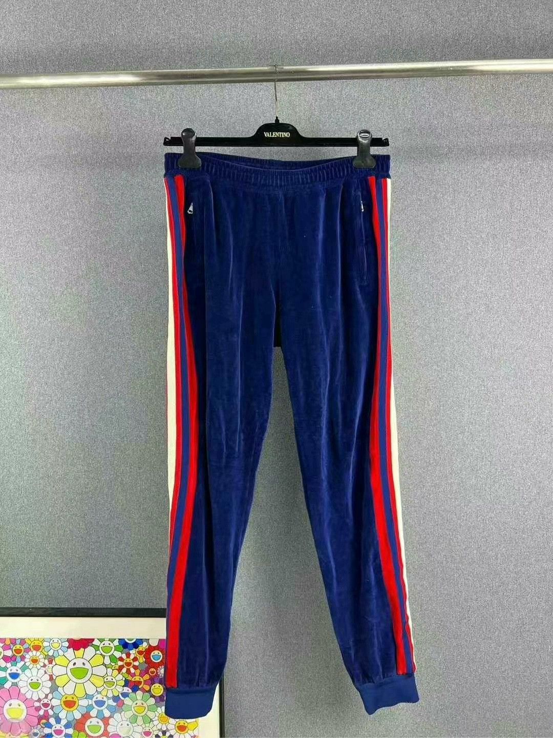 Gucci gucci striped velvet long pants size L Size US 34 / EU 50 - 1 Thumbnail