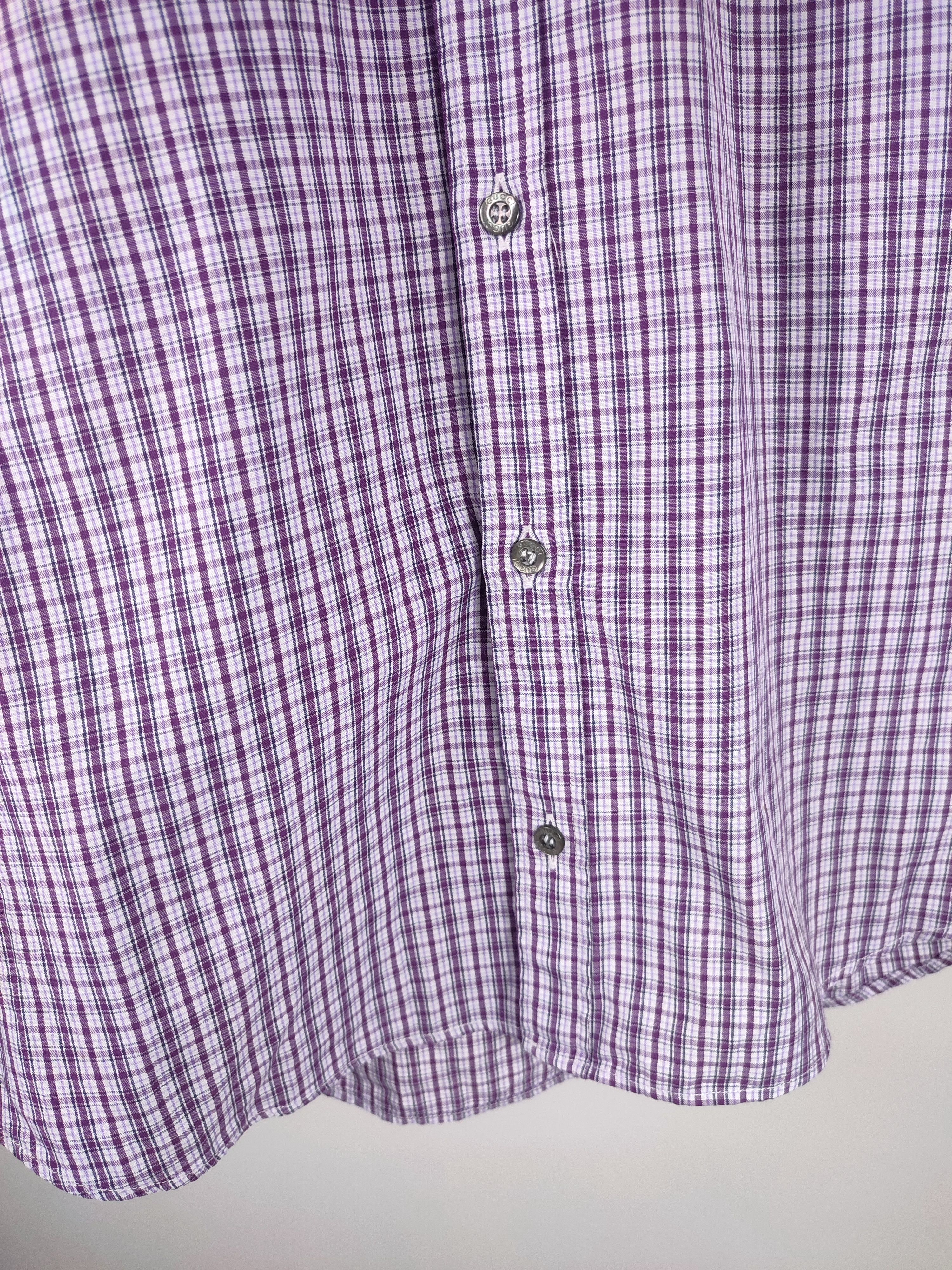 Gucci Gucci Tom Ford GG Logo Checkered Shirt Size US L / EU 52-54 / 3 - 10 Thumbnail