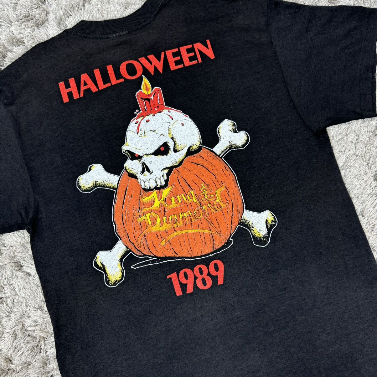 Band Tees × Vintage Vintage 1989 King Diamond Halloween Tour Tee T - Shirt 80s Size US L / EU 52-54 / 3 - 4 Thumbnail