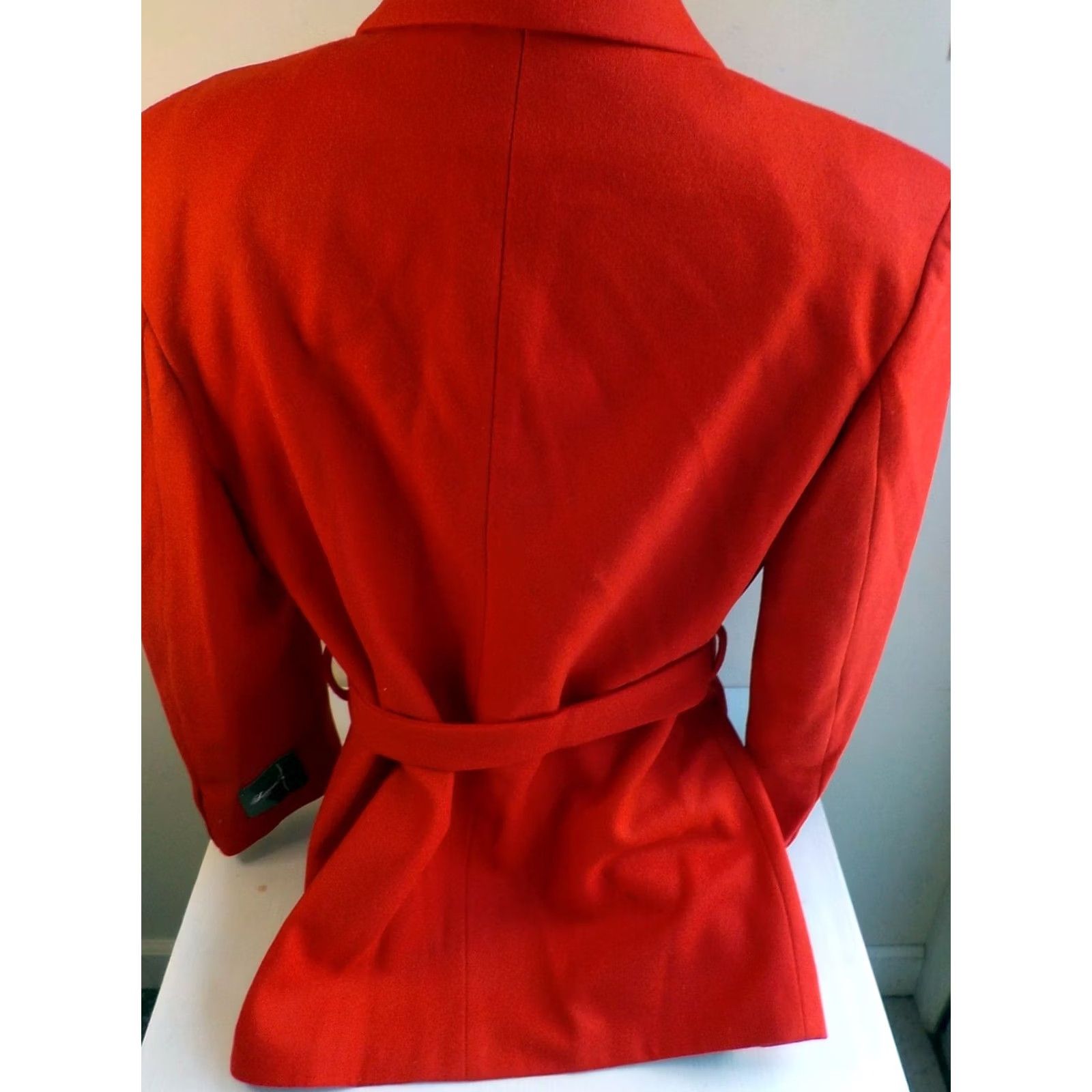 Vintage SUCCESSO Uomo By Phita Belted Mens Wool Blend Coat Red L NEW WITH TAGS Jacket Overcoat"} Size US L / EU 52-54 / 3 - 4 Thumbnail