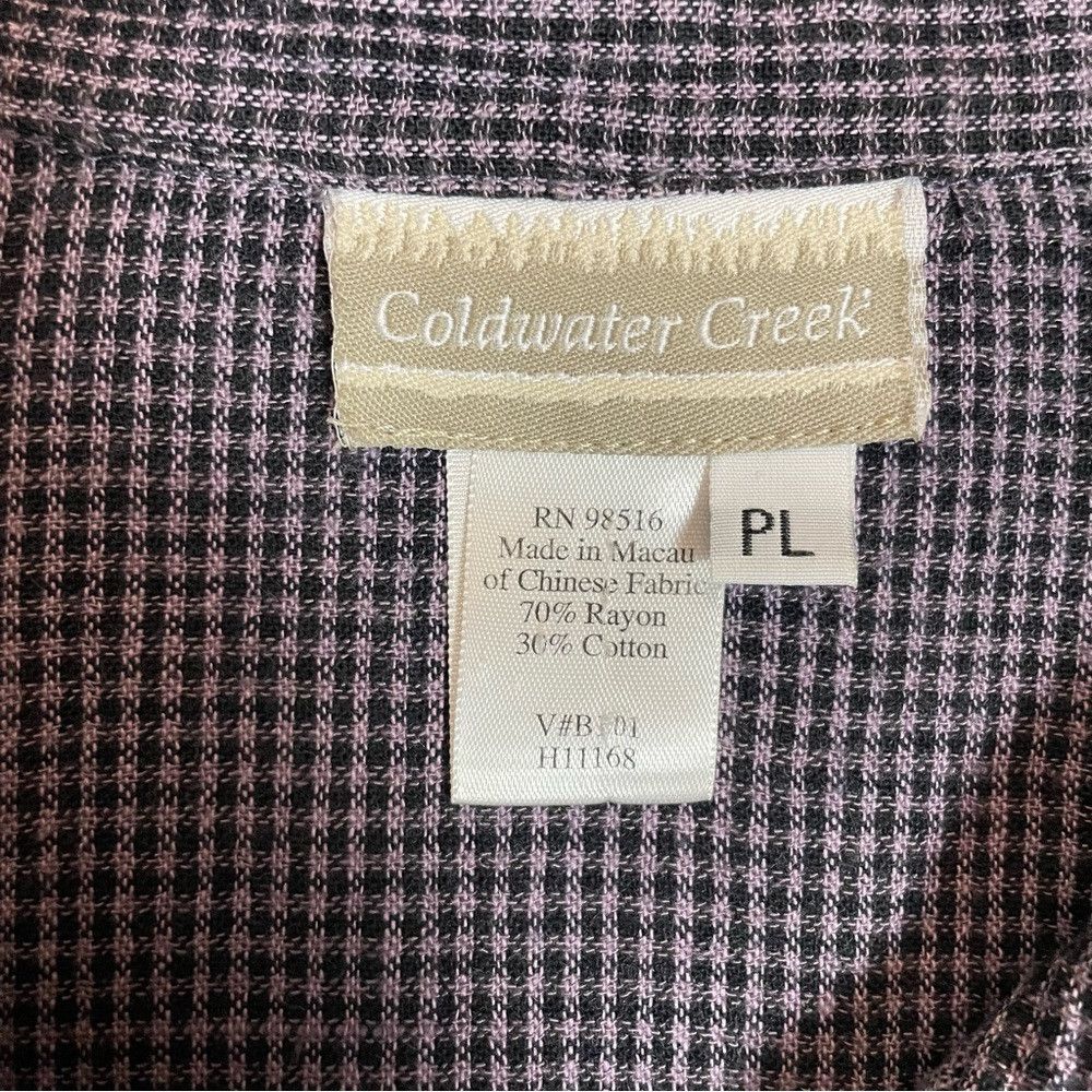 Coldwater Creek Coldwater Creek Rayon Cotton Crinkle Button Down 3/4 Sleeve Size L / US 10 / IT 46 - 7 Thumbnail
