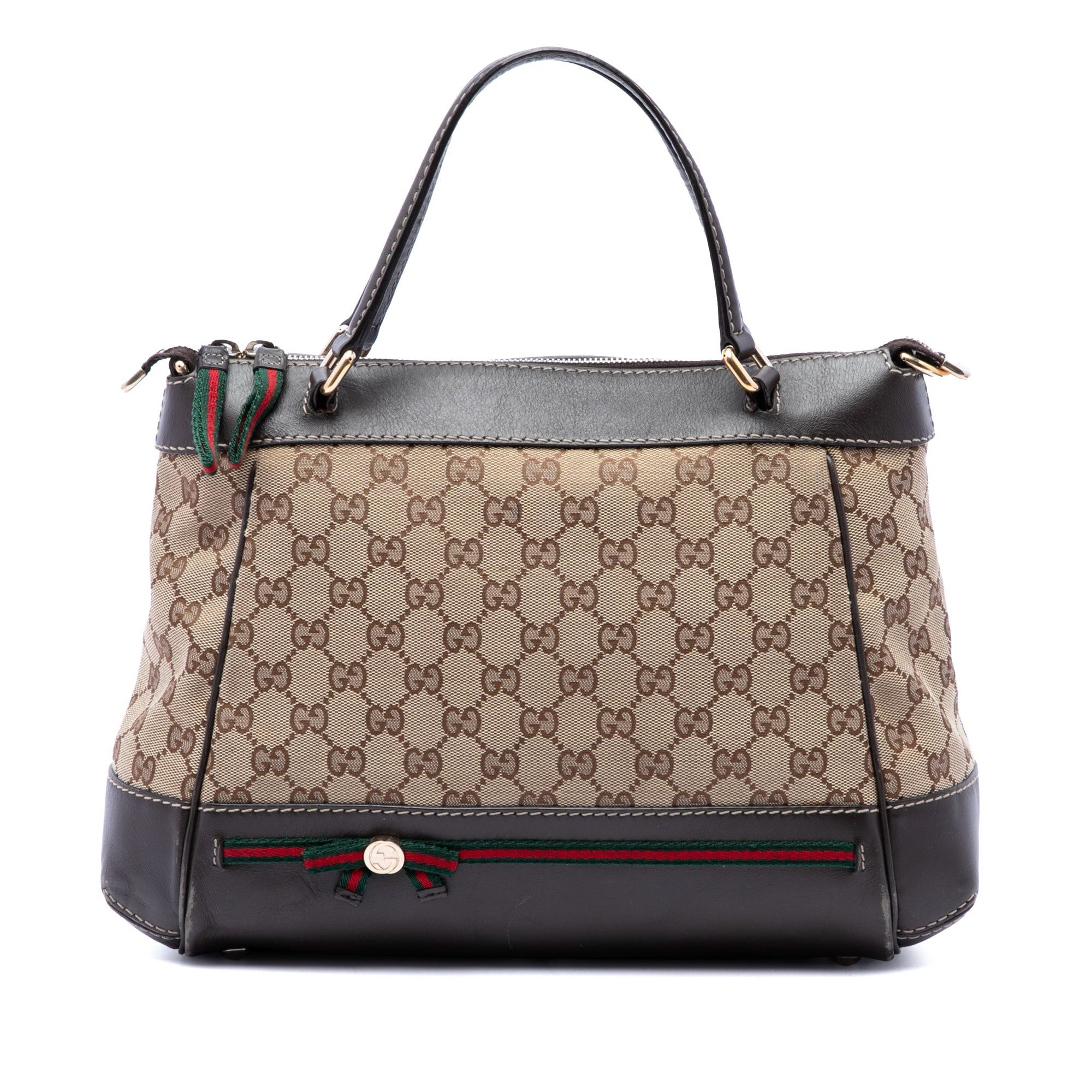 Gucci GG Canvas Web Mayfair Satchel Size ONE SIZE - 1 Thumbnail