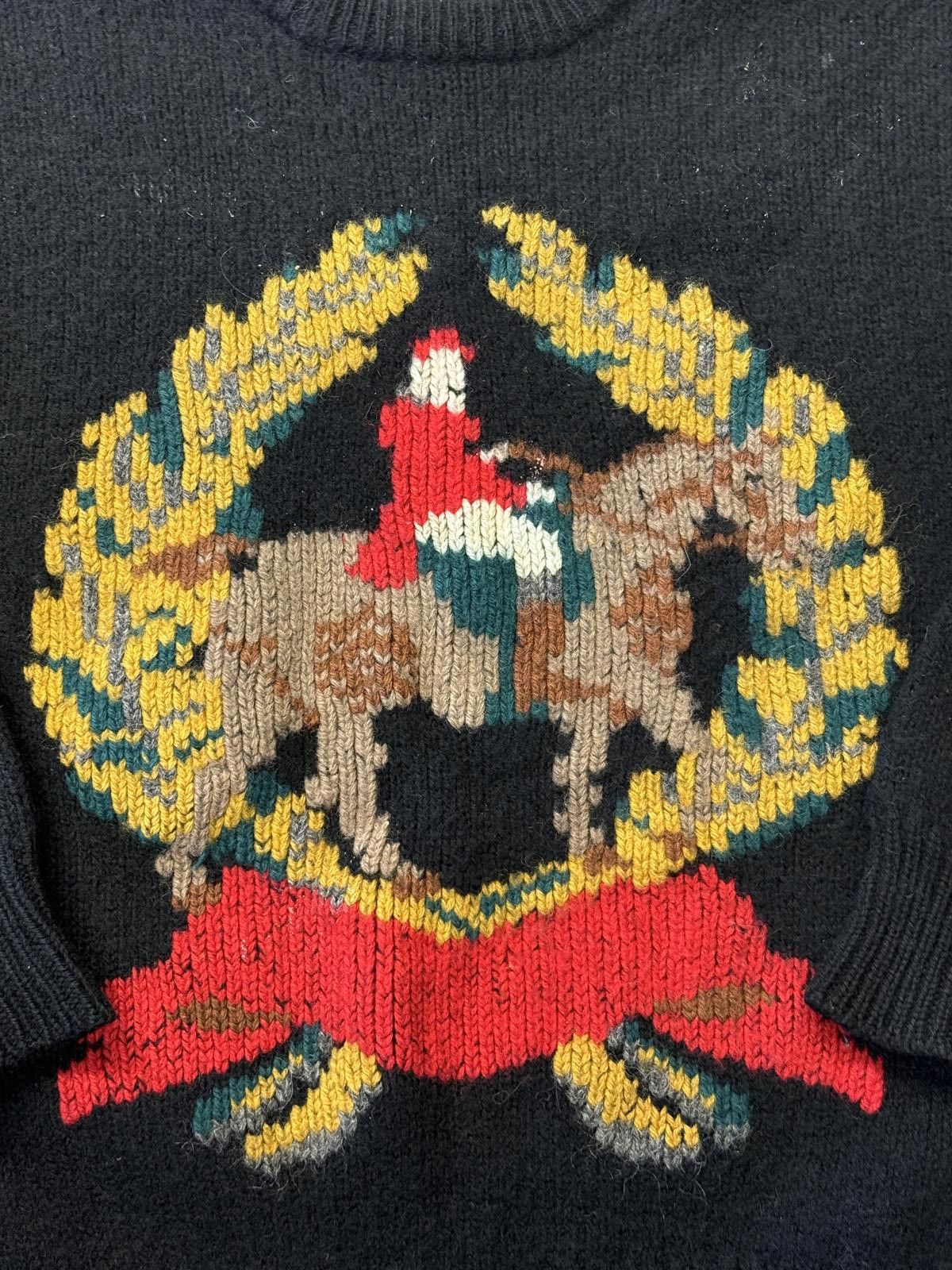 Jos. A. Bank Vintage Jos A Bank Horse Sweater Equestrian Hunt Americana Size US S / EU 44-46 / 1 - 3 Thumbnail