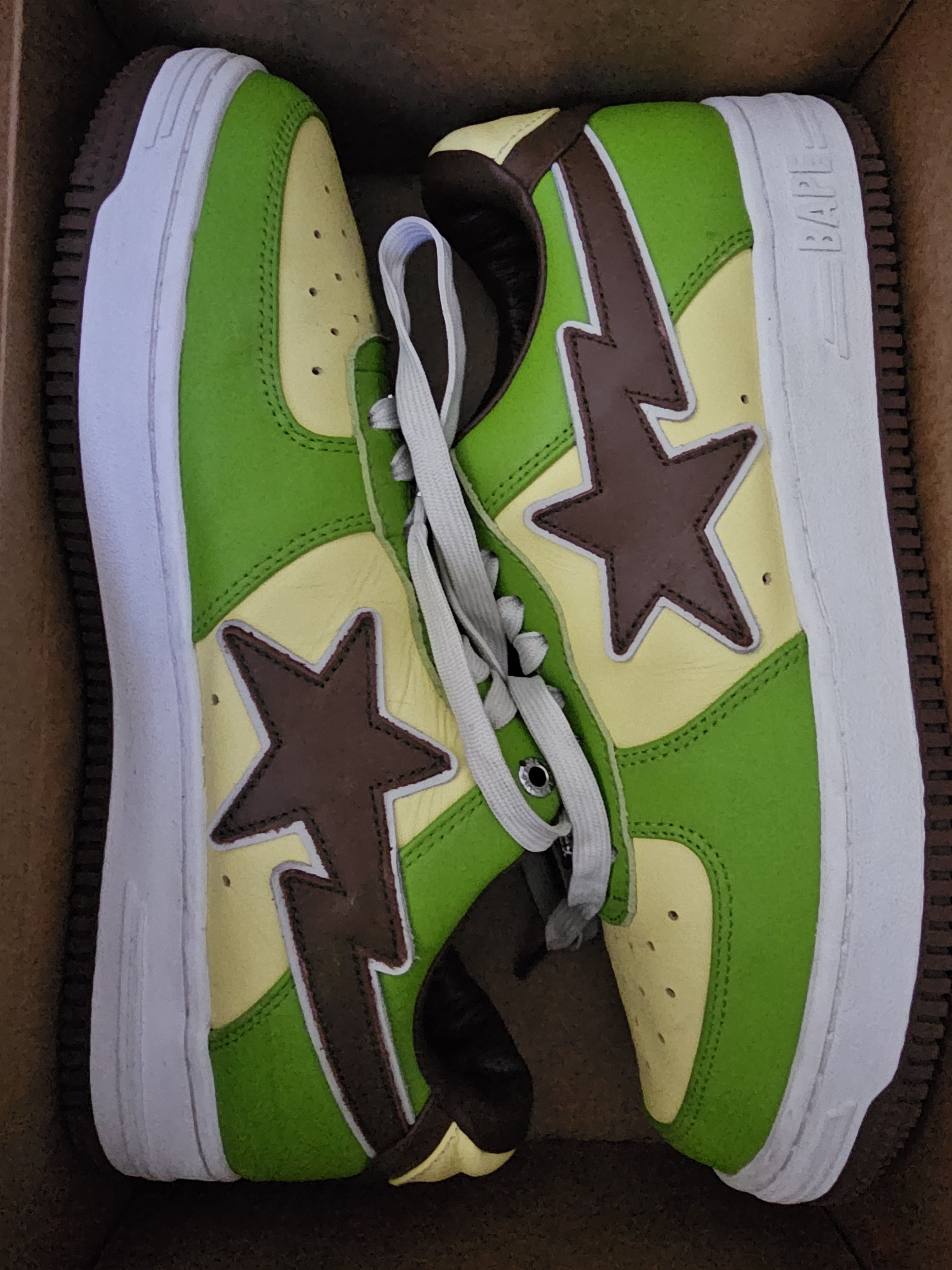Bape A Bathing Ape Green Sta Ssensa Size US 10 / EU 43 - 1 Thumbnail