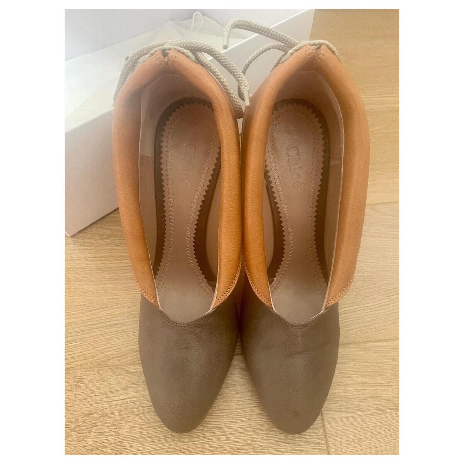 Chloe Gibbon calf leather heels Size US 6 / IT 36 - 11 Thumbnail