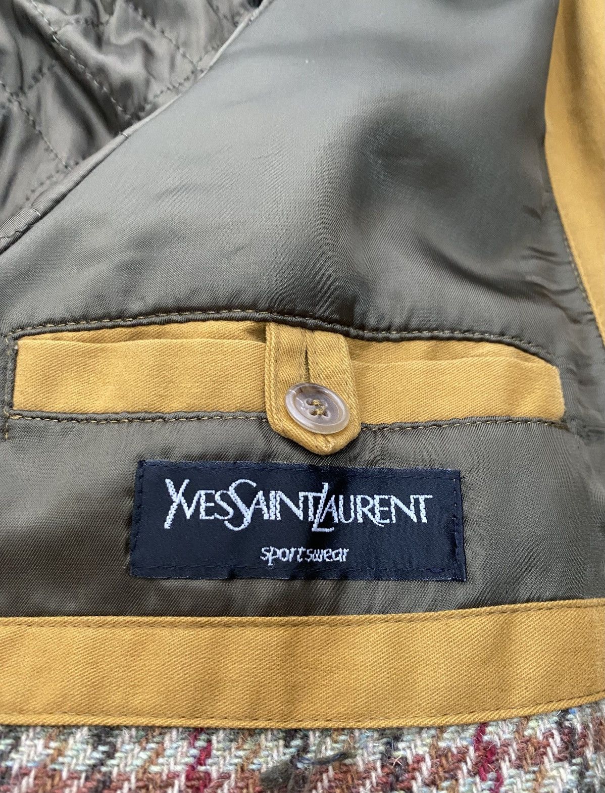 Yves Saint Laurent Yves Saint Laurent Vintage Oversized Mustard Coat Size US XL / EU 56 / 4 - 7 Thumbnail