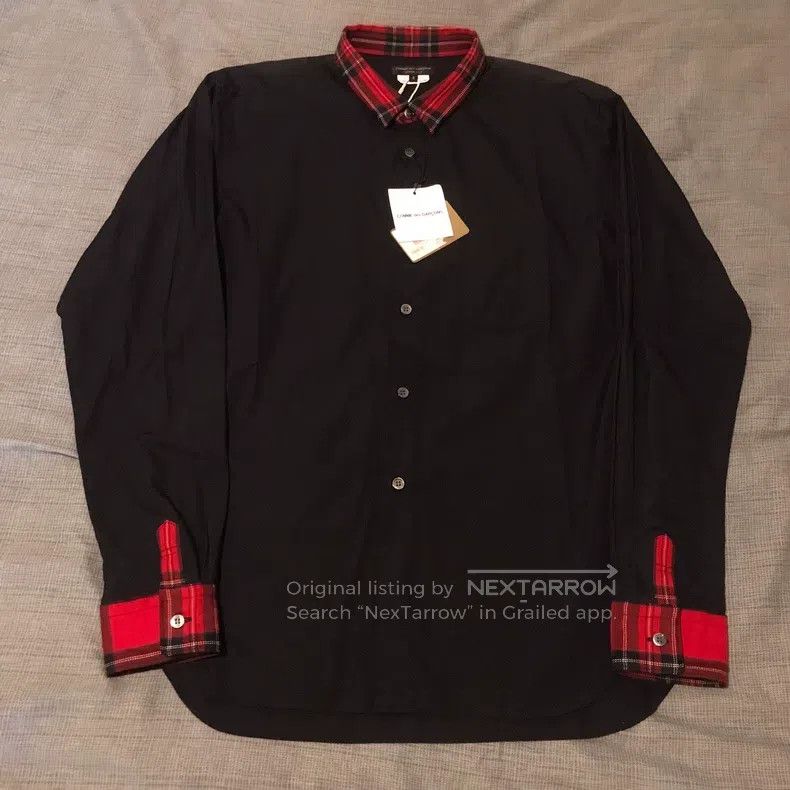 Comme des Garcons Comme Des Garcons English Red and Black Punk Plaid Shirt Size US S / EU 44-46 / 1 - 1 Thumbnail