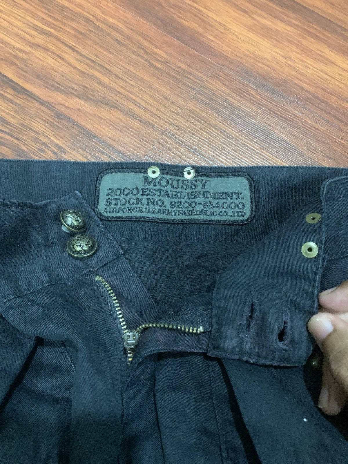 MOUSSY Moussy Airforce Studded Us Army Pants Size 30" / US 8 / IT 44 - 9 Thumbnail