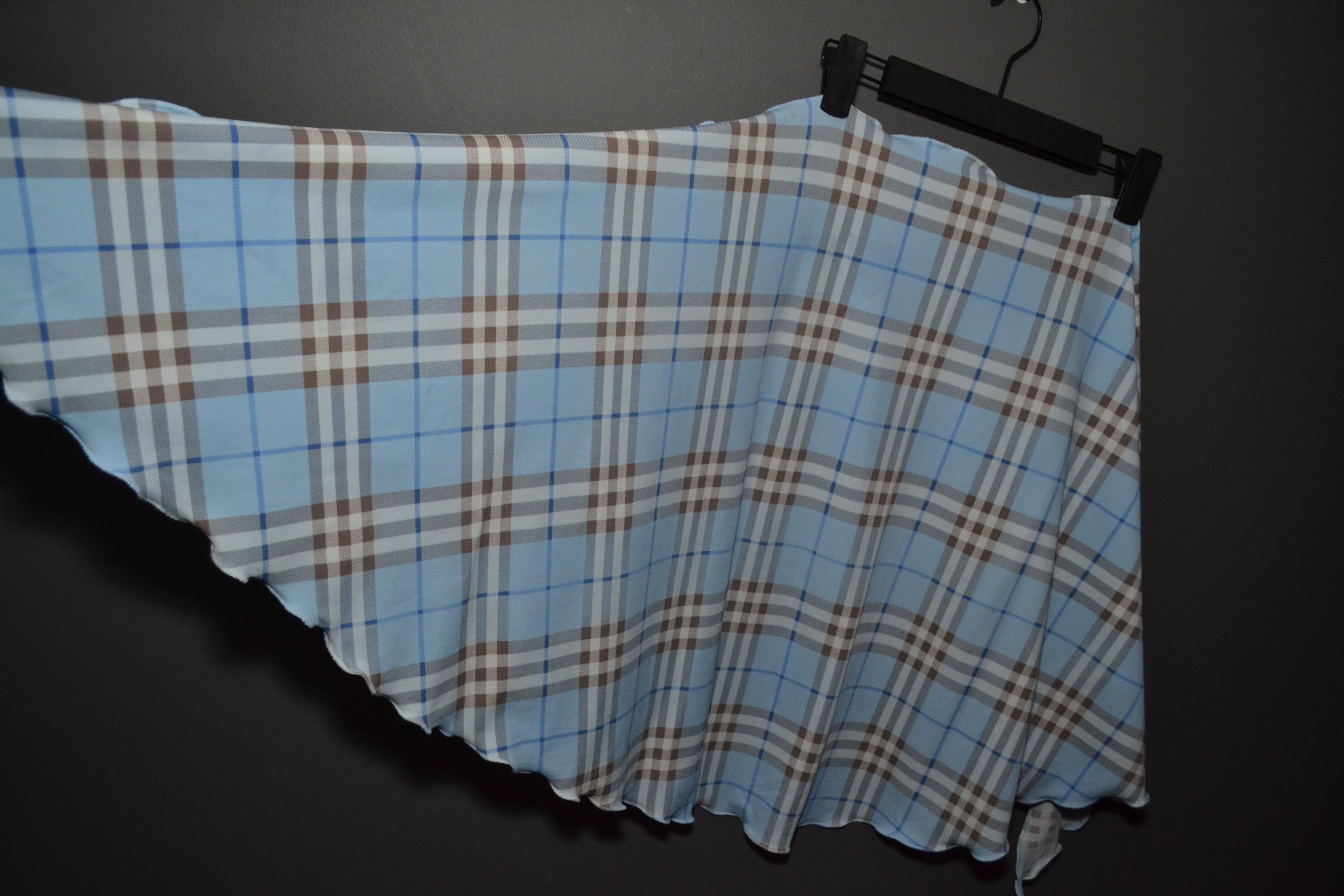 Burberry Burberry L Check Pattern Short Sarong Skirt Size ONE SIZE - 8 Thumbnail