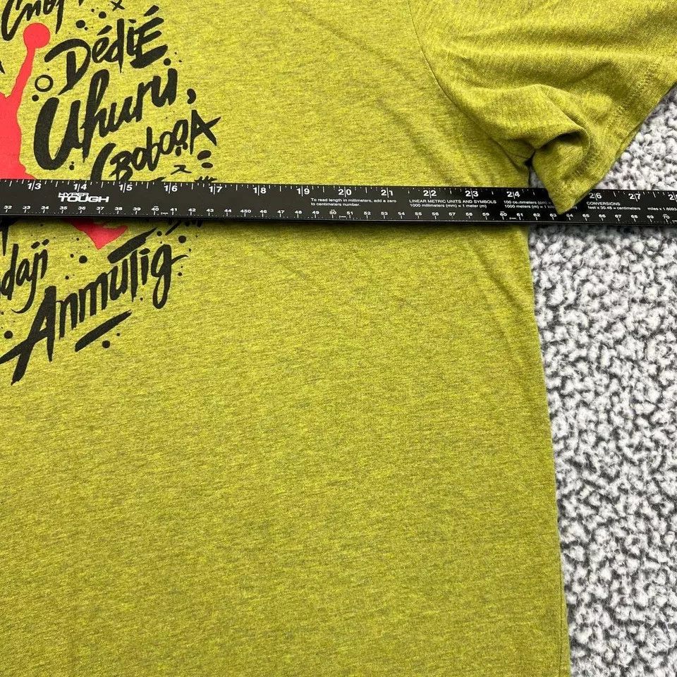 Jordan Brand Air Jordan Shirt Men Green Short Sleeve Crew Neck Cotton 2XL Size US XXL / EU 58 / 5 - 6 Thumbnail
