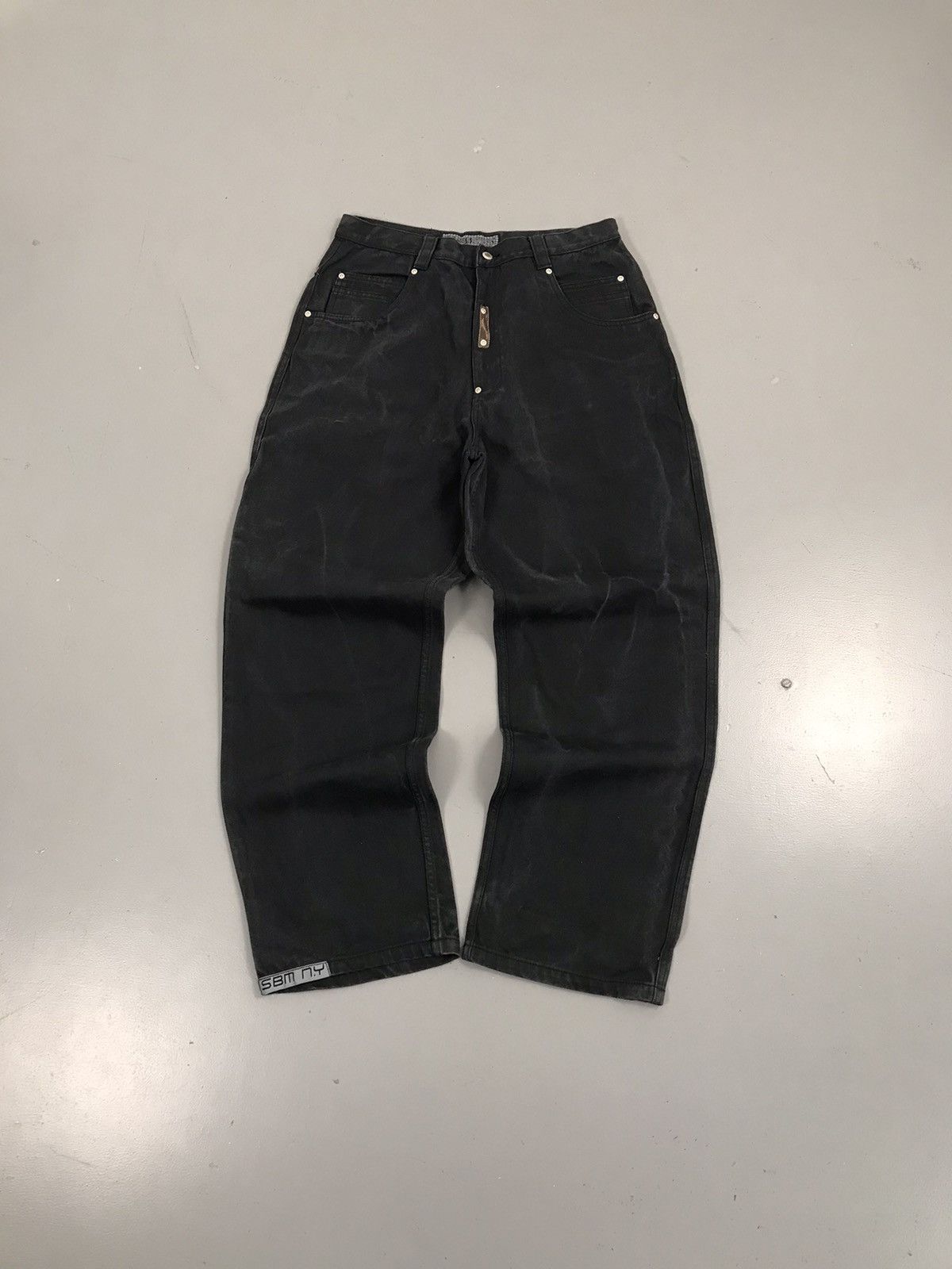 JNCO × Southpole × Vintage Vintage sir Benny miles SpellOut New York embroidered denim Size US 34 / EU 50 - 3 Thumbnail