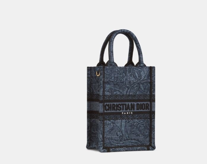 Dior o1w1db10425 S5555CE Size: OS / Book Tote Bag in Denim Blue Size ONE SIZE - 1 Thumbnail