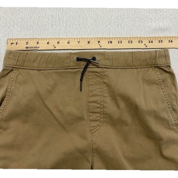 Vintage Urban Pipeline Jogger Pants Mens 30x29 Khaki Beige Chino Stretch Drawstring Relaxed Pockets Casual Size US 30 / EU 46 - 4 Thumbnail