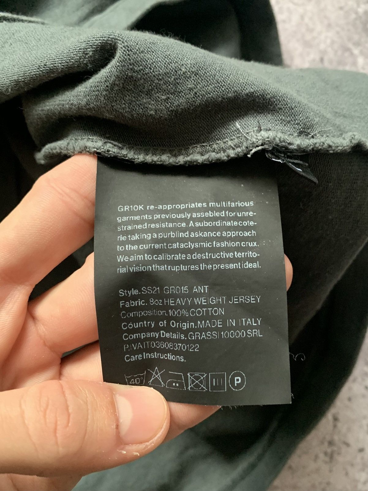 GR10K 🔥GR10K SS21 AVANT GARDE T-SHIRT OPIUM ERD Size US L / EU 52-54 / 3 - 7 Thumbnail