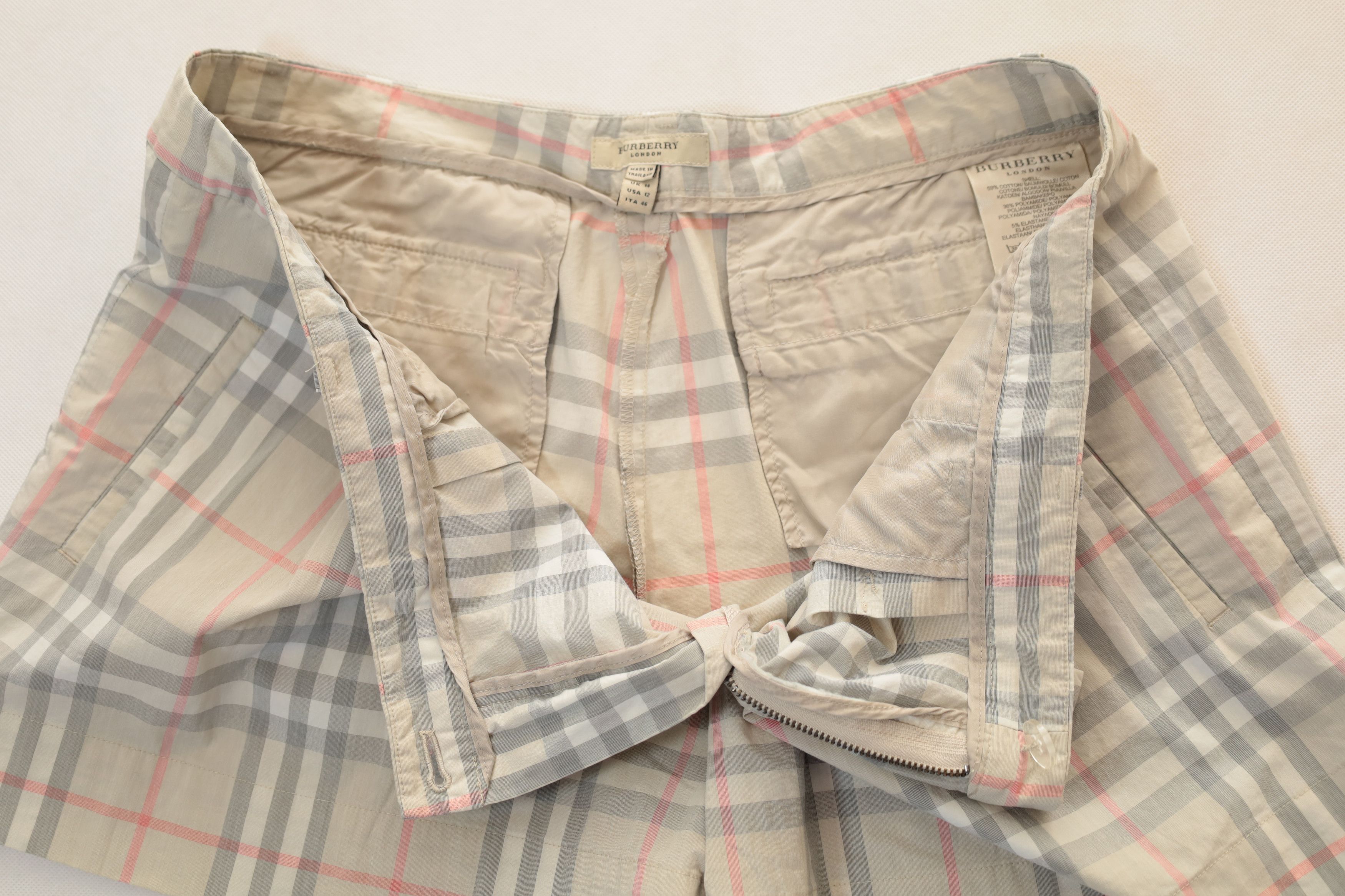 Burberry Burberry Shorts Women Beach 46/US12 Short Mini Pleated Size 34" / US 12 / IT 48 - 7 Thumbnail