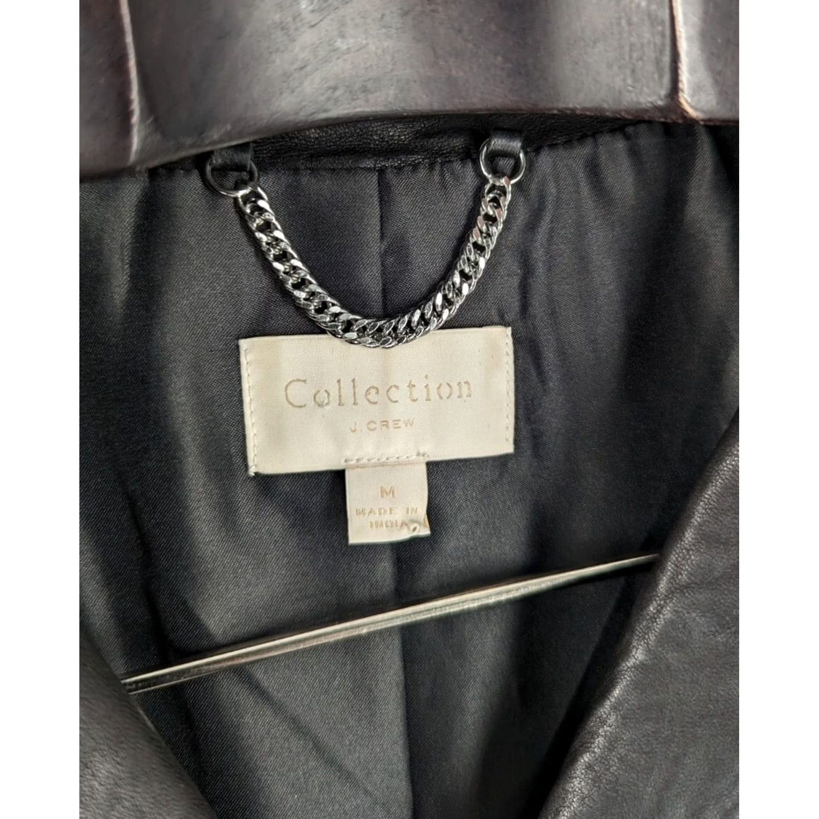J.Crew J.CREW Motorcycle Jacket Leather Black Punk FW 2018 Runway M Women Mens? Size M / US 6-8 / IT 42-44 - 7 Thumbnail