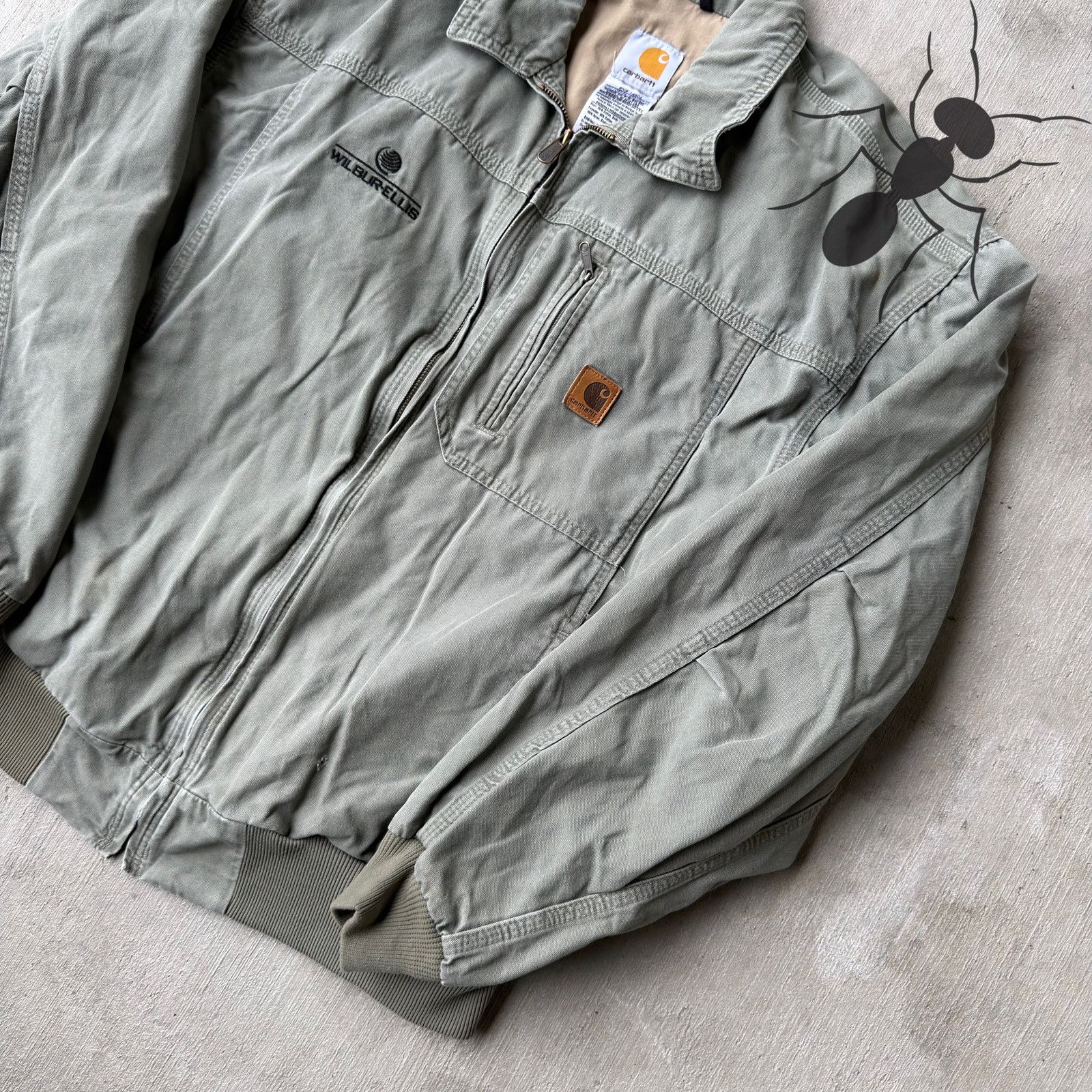 Carhartt × Vintage Carhartt J163 LDN green bomber work wear jacket Size US XL / EU 56 / 4 - 4 Thumbnail