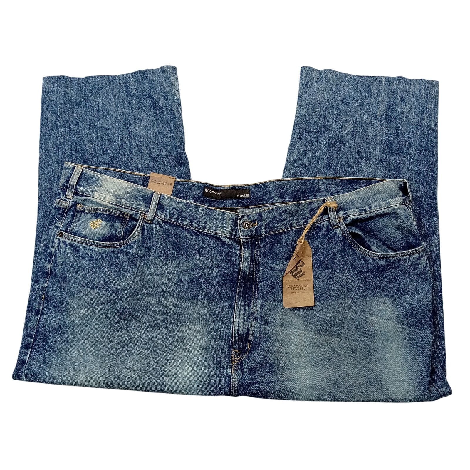 Rocawear New Rocawear Jeans Men's 56 X 26 Blue Cutoffs Raw Hem Size US 44 / EU 60 - 3 Thumbnail