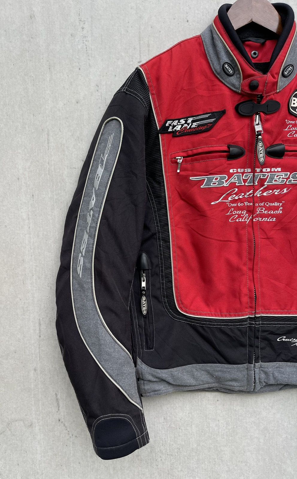 Bates Hats BATES MEN'S RACER BOMBER JACKET SIZE XL Size US XL / EU 56 / 4 - 4 Thumbnail
