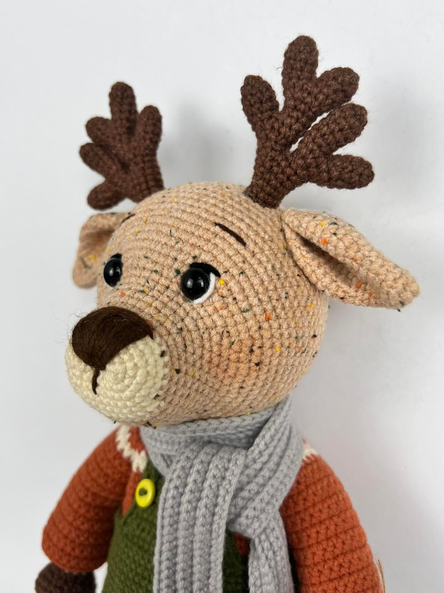 Handmade Beautiful Hand Made Doll Deer Stag for Kids Size ONE SIZE - 6 Thumbnail