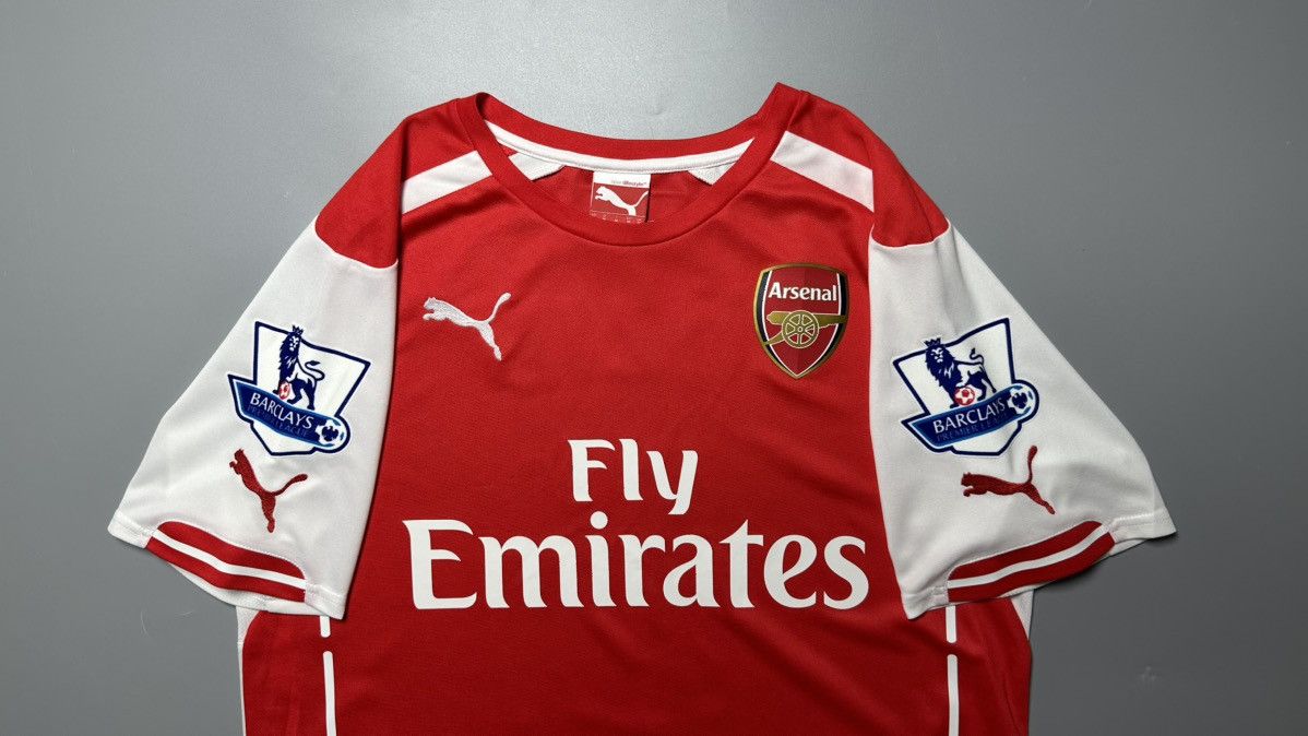 Puma ARSENAL PUMA 2014/2015 FOOTBALL SOCCER HOME JERSEY #11 OZIL Size US M / EU 48-50 / 2 - 3 Thumbnail