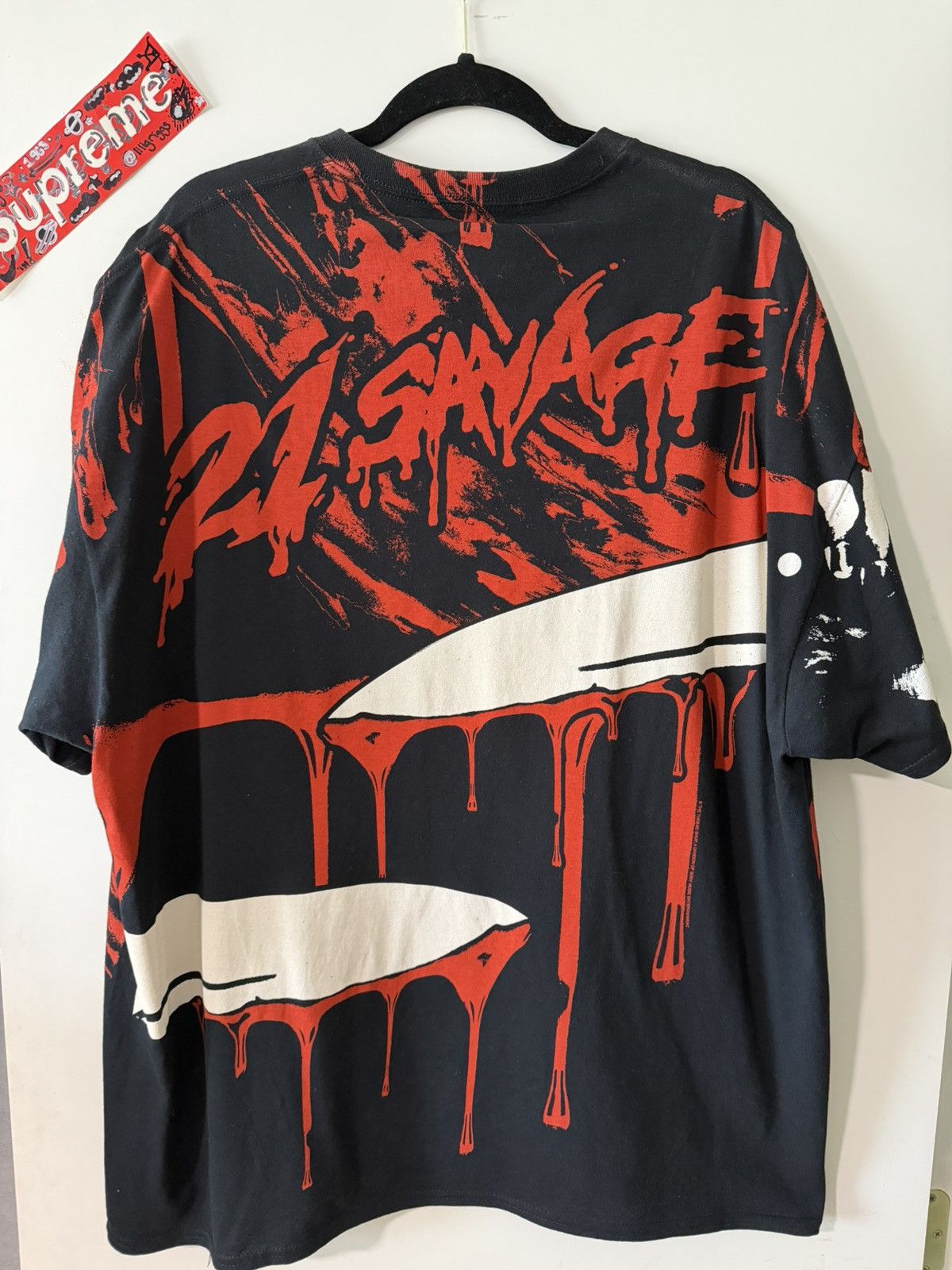 21 Savage 21 Savage “Knife Talk” Liquid Blue Concert Tee VNDS Size US XXL / EU 58 / 5 - 2 Thumbnail