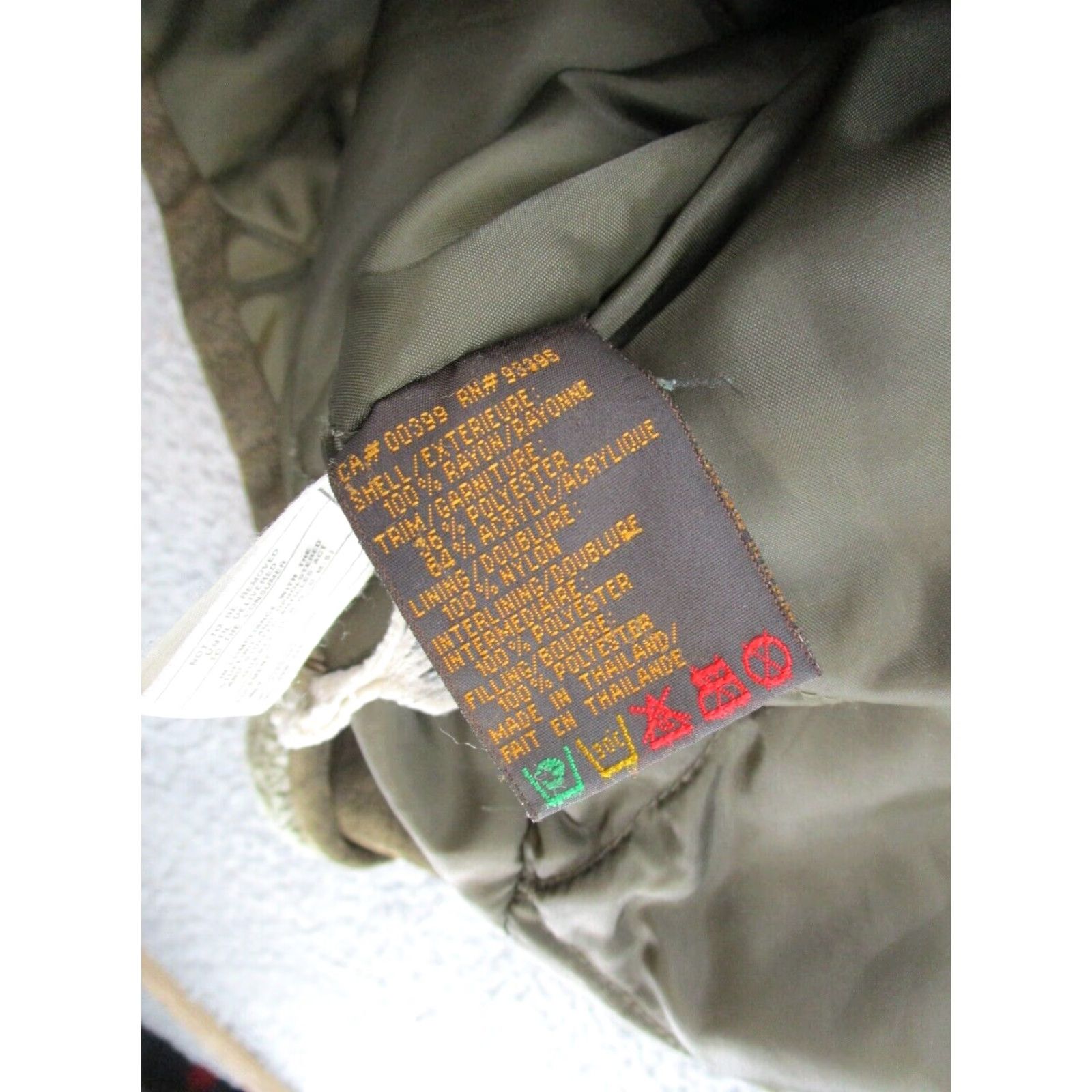 Vintage Nuage Collection Women's Green Long Sleeve Jacket Button Front Suede Feel Size M Pockets Casual Winter Outdoor Regular Fit Size M / US 6-8 / IT 42-44 - 3 Thumbnail
