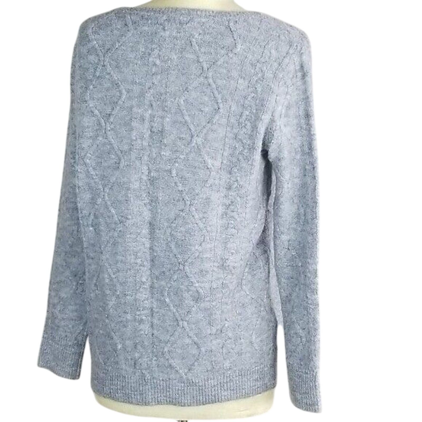 Johnny Cupcakes Cupcakes & Cashmere Sweater Cable Knit Crewneck Preppy Size S / US 4 / IT 40 - 4 Thumbnail