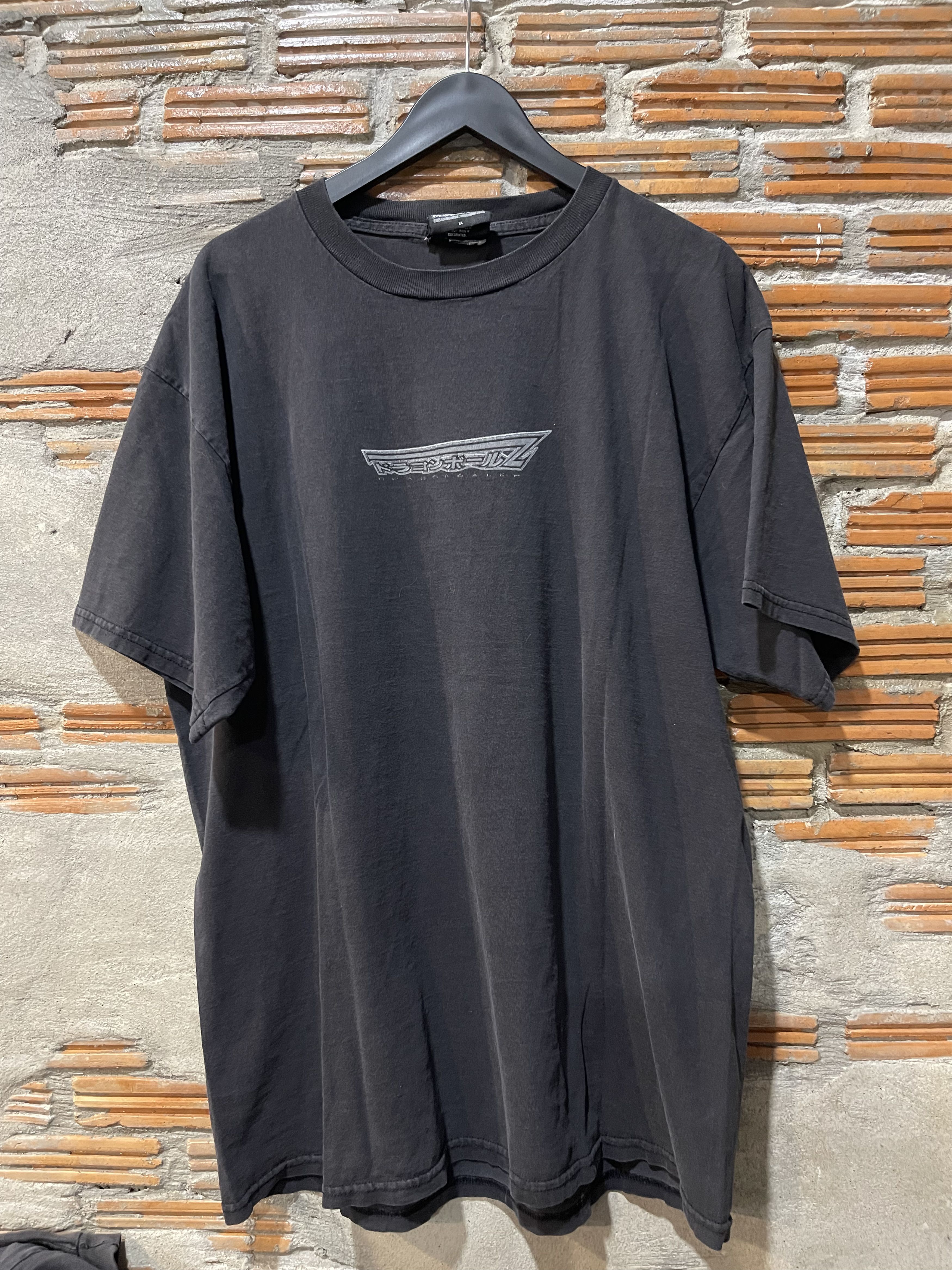 Anime 1999 Dragon Ball Z Movie Promo Style Fade Black Tee (XL) Size US XL / EU 56 / 4 - 14 Thumbnail