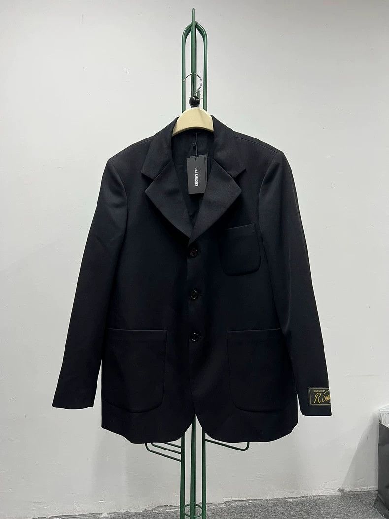 Raf Simons Raf Simons Black Single-Breasted Loose Blazer - dmc Size US S / EU 44-46 / 1 - 1 Thumbnail