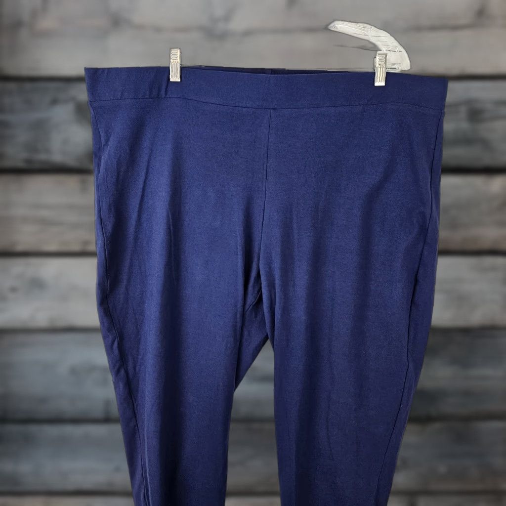 Torrid Torrid Leggings Womens Size 5 Cropped High Rise Blue Cotton Spandex Plus 25in Inseam 23in Waist Size 40" / US 18 - 1 Thumbnail