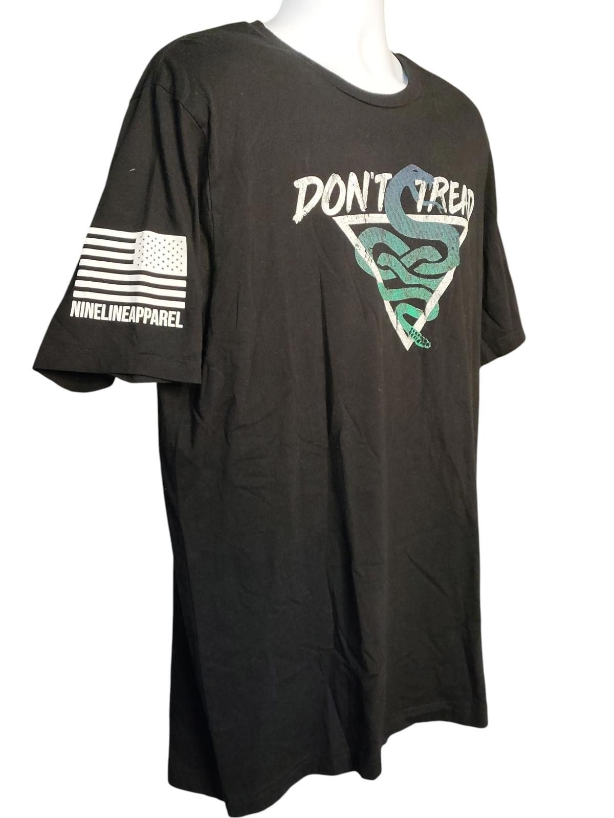 Nine Lives Men's Black 'Don't Tread' Graphic T-Shirt Size US XXL / EU 58 / 5 - 4 Thumbnail