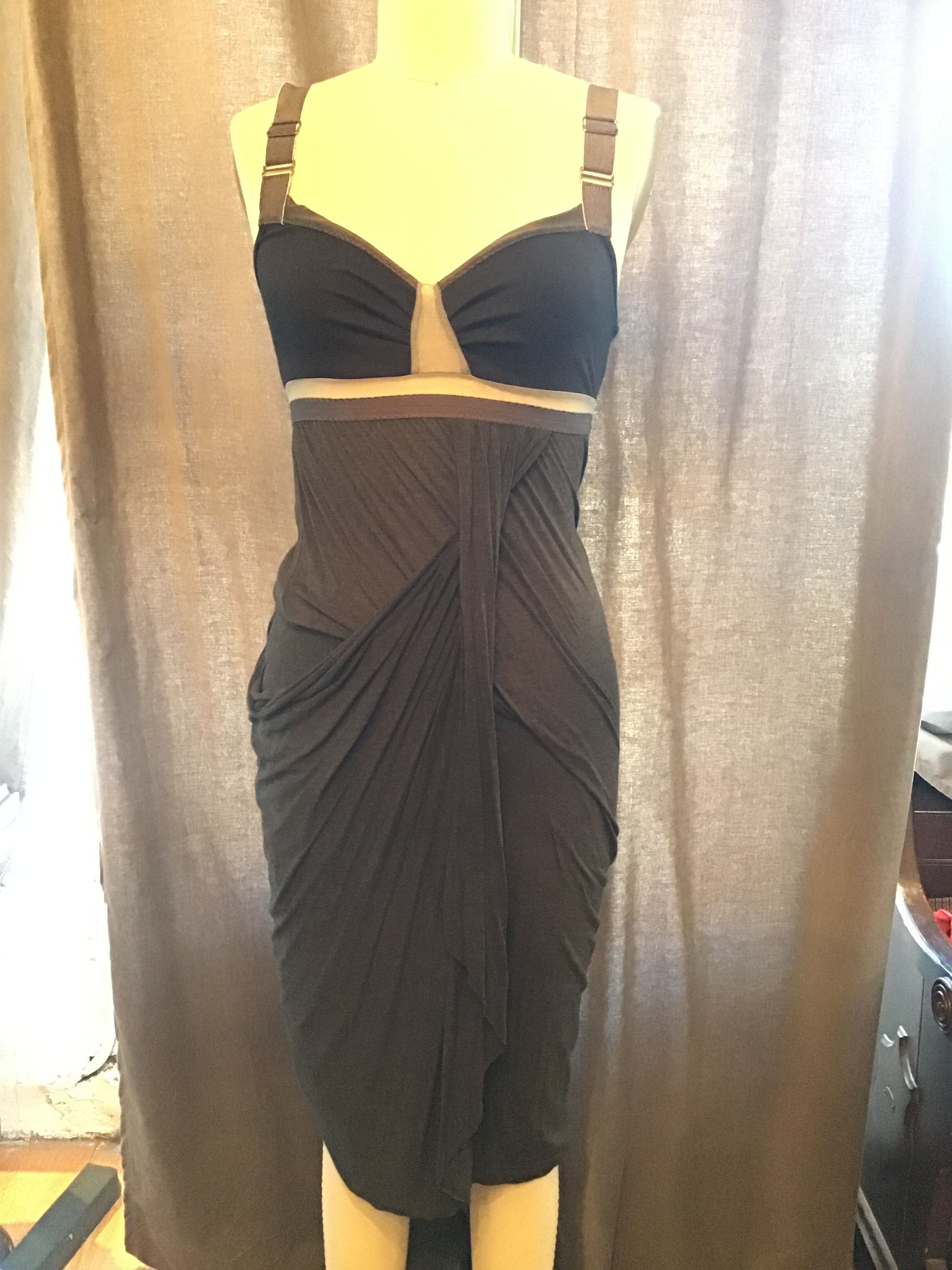 Other VPL jersey dress with drape circa 2007 Size S / US 4 / IT 40 - 1 Thumbnail