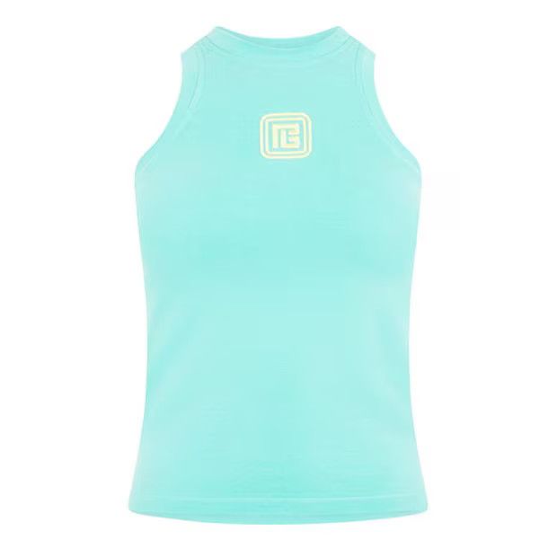 Balmain o1g2r1mq0924 Tank Tops in Mint Blue Size S / US 4 / IT 40 - 1 Thumbnail