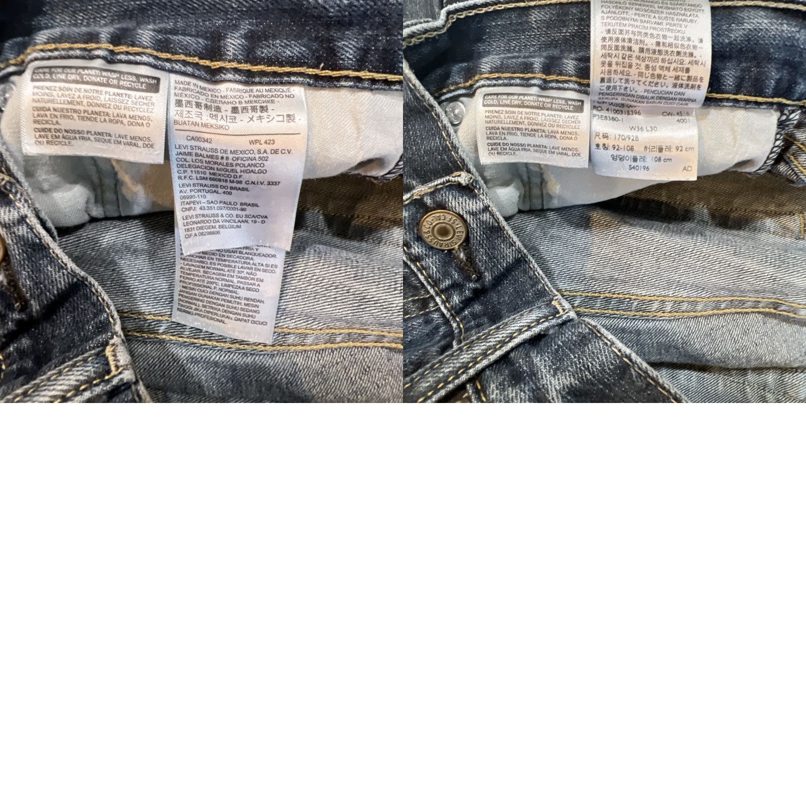 Levi's Levi's 505 Jeans Men Size 36 X 30 Blue Denim Zipper Button Red Tag straight Regular Size US 36 / EU 52 - 9 Thumbnail